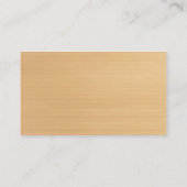 Rustige houten vlindertafel plaatskaartje (Achterkant)