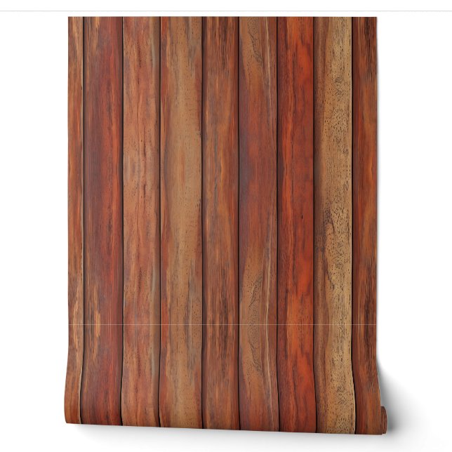 Rustige houten wandbekleding 33 behang (Afrollen)