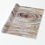 Rustige houten Waterverf Land Chic Cadeaupapier<br><div class="desc">Verpakkingspapier</div>