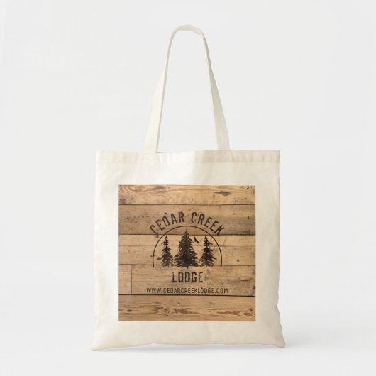 Rustige houten Wilderness Forest Vacation Rentals Tote Bag (Voorkant)