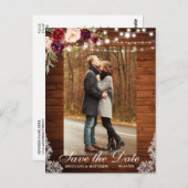 Rustige houtenlantaarn Opslaan Datum Briefkaart (Voorkant / Achterkant)