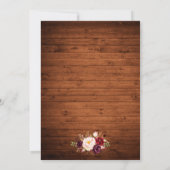 Rustige houtenlantaarn Opslaan Datum Save The Date (Achterkant)