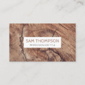 Rustige houtextuur Modern Visitekaartje (Voorkant)