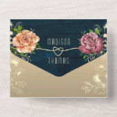 Rustige houtflora in één uitnodiging (Achterkant)