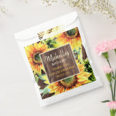 Rustige houtgele zonnebloemen Hartelijk dank Bedankzakje (Gezegeld)