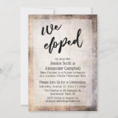 Rustige houtkorrel We hebben Typografische recepti Kaart (Voorkant)