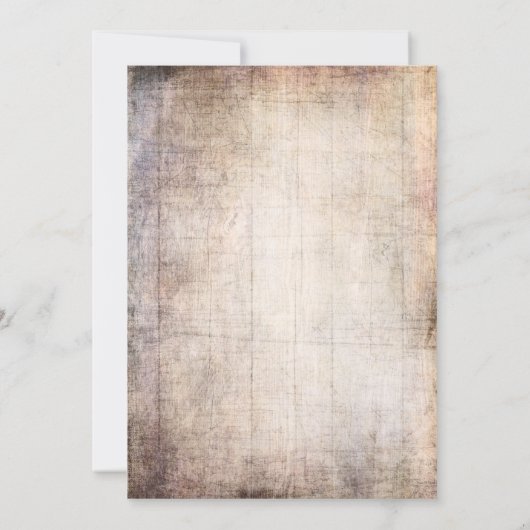 Rustige houtkorrel We hebben Typografische recepti Kaart (Achterkant)