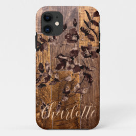 Rustige houtkorrels, landstaal, rozen Case-Mate iPhone case