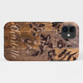 Rustige houtkorrels, landstaal, rozen Case-Mate iPhone case (Achterkant (horizontaal))