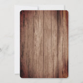 Rustige houtoogboom en strijkveldenweddenschap save the date (Achterkant)