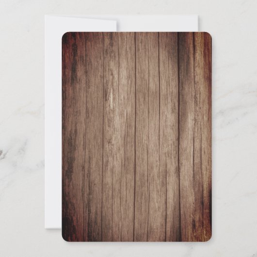 Rustige houtoogboom en strijkveldenweddenschap save the date (Achterkant)