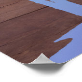 Rustige houtpalmboom poster (Hoek)