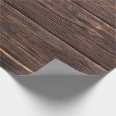 Rustige houtplanten cadeaupapier (Hoek)