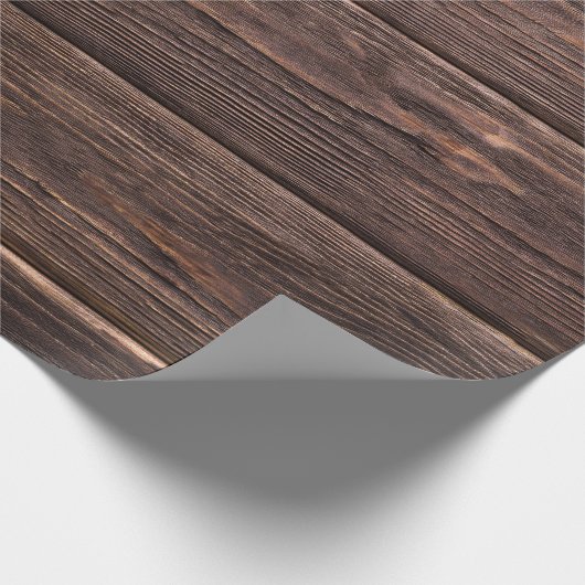 Rustige houtplanten cadeaupapier (Hoek)