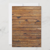 Rustige houtpompoen babyjongen sprinkle-uitnodigin kaart (Achterkant)