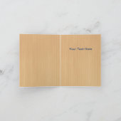 Rustige houtroze vlinder Hartelijk dank Kaart (Binnen)