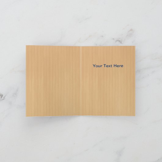 Rustige houtroze vlinder Hartelijk dank Kaart (Binnen)