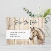 Rustige houtschuur, waterverf save the date (Staand voorkant)