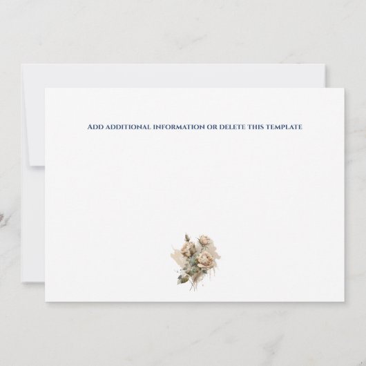 Rustige houtschuur, waterverf save the date (Achterkant)