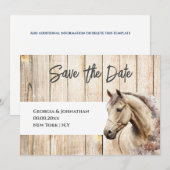 Rustige houtschuur, waterverf save the date (Voorkant / Achterkant)