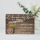 Rustige houtsdoorn - Zonnebloemen - Ontvangst Kaart (Staand voorkant)