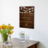 Rustige houtskaarlichten foto's bruiloft welkom folie afdrukken (Laag (Keuken))