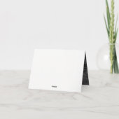 Rustige houtskool Rood Wood Burgundy Rood Wijnhuwe Bedankkaart (Achterkant)