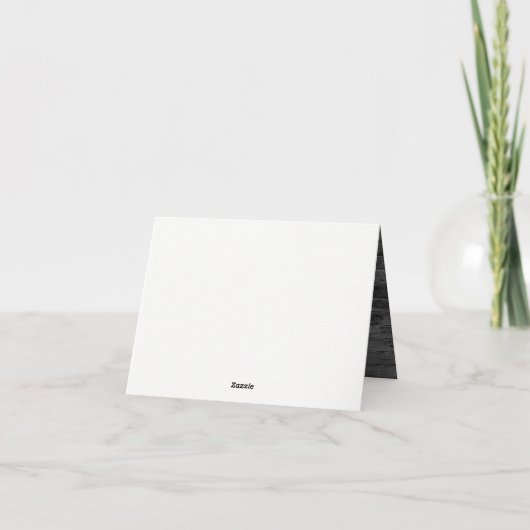 Rustige houtskool Rood Wood Burgundy Rood Wijnhuwe Bedankkaart (Achterkant)