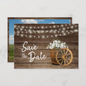 Rustige houtslangen — bespaar de datum save the date (Voorkant / Achterkant)