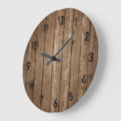 Rustige houtslanken grote klok (Hoek)