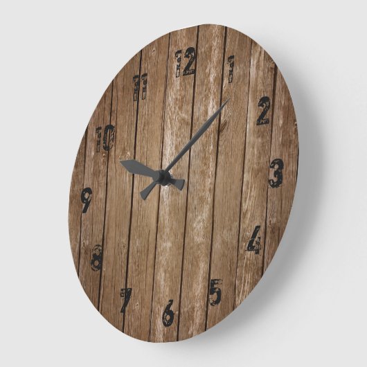 Rustige houtslanken grote klok (Hoek)