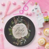 Rustige houtslijm baby shower borden papieren bordje (Feest)