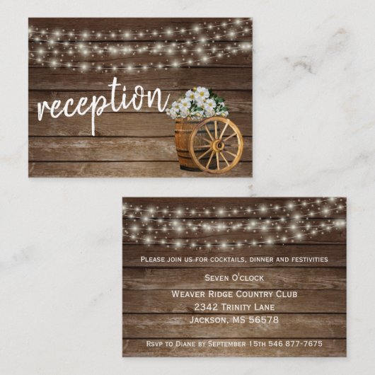 Rustige houtsloop en landbloemen informatiekaartje (Voorkant / Achterkant)