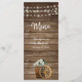 Rustige houtsloop en landbloemen menu (Voorkant)