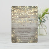 Rustige houtsnaren lichten gouden vonken op kaart (Staand voorkant)