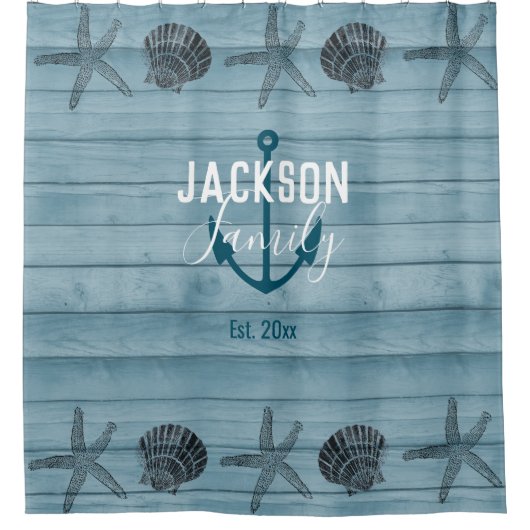 Rustige houtsnipvis Aangepast gezin Kasthuis Douchegordijn (Voorkant)