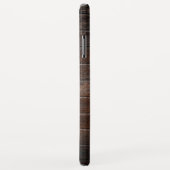 Rustige houtsplinterde houtkijk - Monogram naam Case-Mate iPhone Case (Achterkant/rechts)