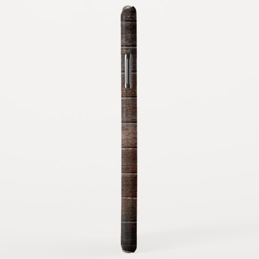 Rustige houtsplinterde houtkijk - Monogram naam Case-Mate iPhone Case (Achterkant/rechts)