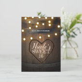 Rustige houtsschacht Harten & Lichten op zaterdag Kaart (Staand voorkant)