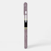 Rustige houtstructuur Aanpasbare naam iPhone Hoesje (Linkerkant)