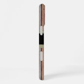 Rustige houtstructuur Aanpasbare naam iPhone Hoesje (Rechterkant)