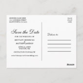 Rustige houtverlichting Foto opslaan Datum Briefkaart (Achterkant)