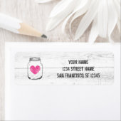 Rustige houtwaren — jar return address labels (Insitu)