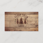 Rustige houtwildernis Forest Vacation Rentals Bus Visitekaartje (Voorkant)