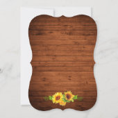 Rustige houtzonnebloem Kaarten (Achterkant)