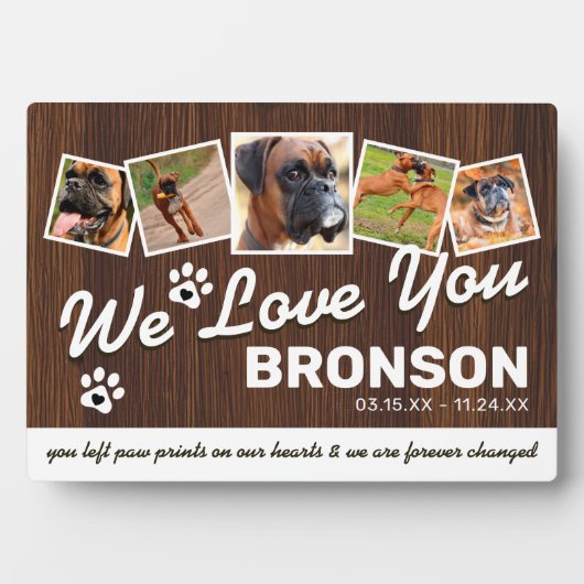 Rustige huisdierherdenkingsdoos fotoplaat (voorkant)