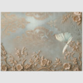 Rustige hunkerende barokke vlinderbloemige wijnsto tissuepapier (Voorkant)