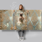 Rustige hunkering Ballerina Barok Victoriaans Inpakpapier Vel