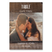 Rustige Huwelijks Reisbestemming Foto Naam Kaart (Achterkant)