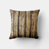 Rustige Huwelijkscadeaus Faux Wood - Aangepaste pi Kussen (Achterkant)